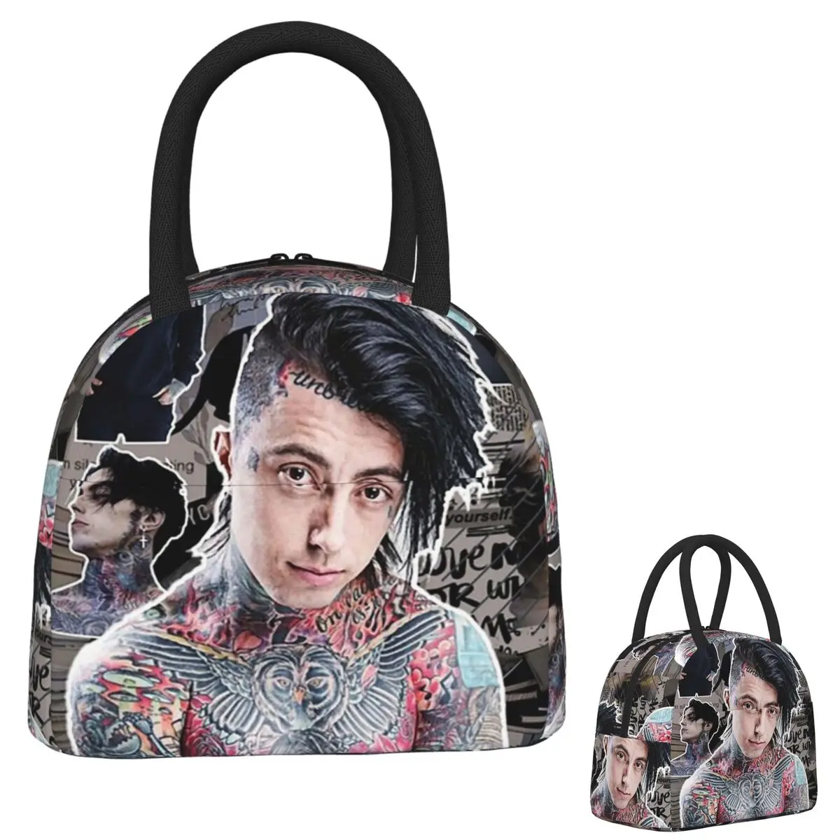 Ronnie Radke Photo Collage High Quality Insulated Lunch Bag for Women Children Portable Food Boxes Thermal Lunch Box Tote
Ronnie Radke Photo Collage High Quality Insulated Lunch Bag for Women Children Portable Food Boxes Thermal Lunch Box Tote