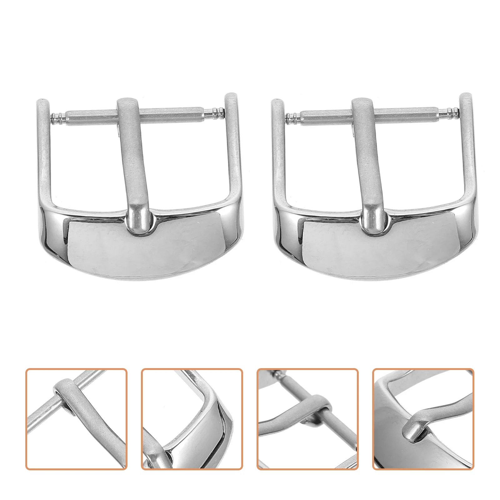 2Pcs Stainless Steel Watch Band Buckle Durable Practical Repair Clasp Fine Workmanship Easy Application Watch Buckle
2Pcs Stainless Steel Watch Band Buckle Durable Practical Repair Clasp Fine Workmanship Easy Application Watch Buckle