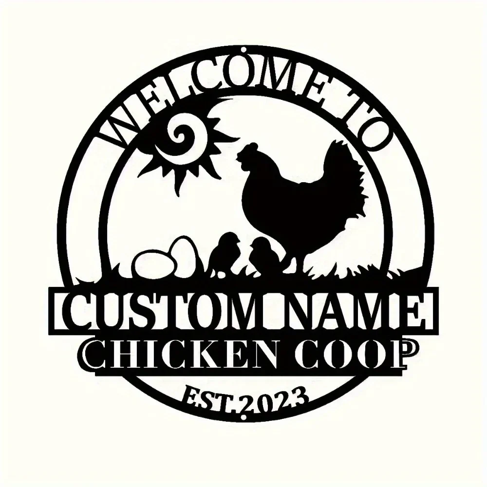 Unrivaled Custom Farmhouse Sign. Metal Chicken Coop, Family Surname. Animal - Themed Wall Decor.
Unrivaled Custom Farmhouse Sign. Metal Chicken Coop, Family Surname. Animal - Themed Wall Decor.