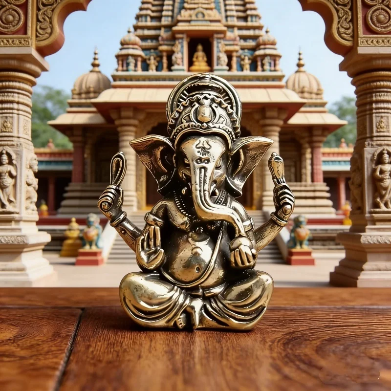 Retro Brass Lord Ganesha Statue, 2026 Wealth Guardian, Hindu Elephant God Figurine for Home Office Decor
Retro Brass Lord Ganesha Statue, 2026 Wealth Guardian, Hindu Elephant God Figurine for Home Office Decor