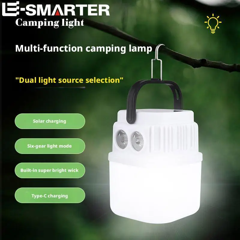 Solar-Powered Charging Outdoor Camping Light Tent Light Multi-Function Type-C Rechargeable Emergency Light
Solar-Powered Charging Outdoor Camping Light Tent Light Multi-Function Type-C Rechargeable Emergency Light