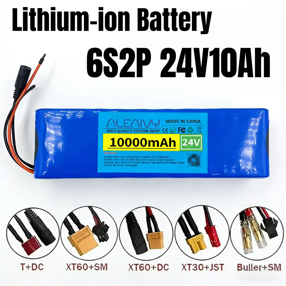 Литий-ионный перезаряжаемый аккумуляторный блок 6S2P 25.2V 10000mAh, подходит для питания электрических игрушек, электронных устройств и т.д.
Литий-ионный перезаряжаемый аккумуляторный блок 6S2P 25.2V 10000mAh, подходит для питания электрических игрушек, электронных устройств и т.д.