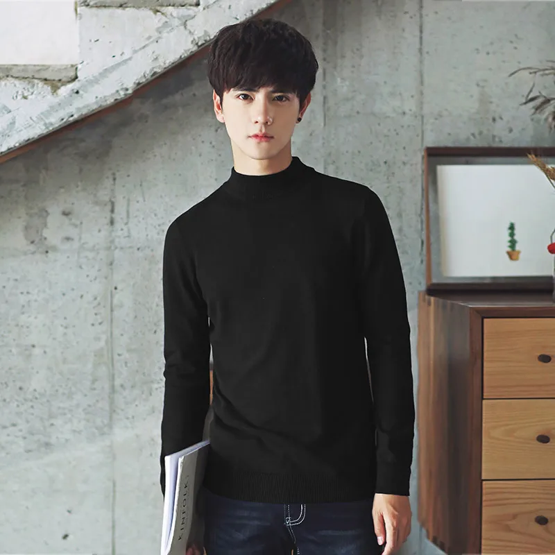 Мужской трикотажный свитер Slim Fit из чистого хлопка с высоким воротником, модный базовый слой для весны и осени, универсальный мужской джемпер.
Мужской трикотажный свитер Slim Fit из чистого хлопка с высоким воротником, модный базовый слой для весны и осени, универсальный мужской джемпер.