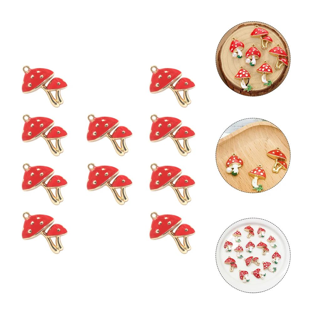 10 Pcs Mushroom Pendant Jewelry Necklace Charms DIY Pendants Mushrooms Earrings for Women
10 Pcs Mushroom Pendant Jewelry Necklace Charms DIY Pendants Mushrooms Earrings for Women