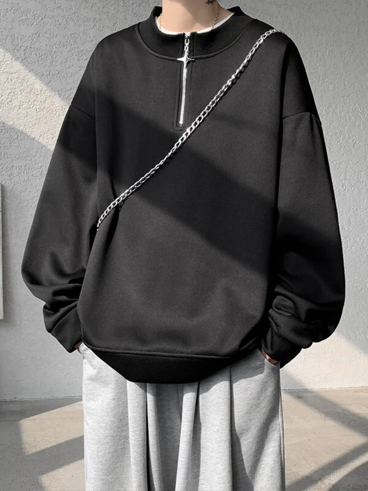 Loose Fit Men's Zip-Up Hoodie Casual Spring Autumn American Trendy Brand Spor Loose Casual Wear Long Sve Youth Faion
Loose Fit Men's Zip-Up Hoodie Casual Spring Autumn American Trendy Brand Spor Loose Casual Wear Long Sve Youth Faion
