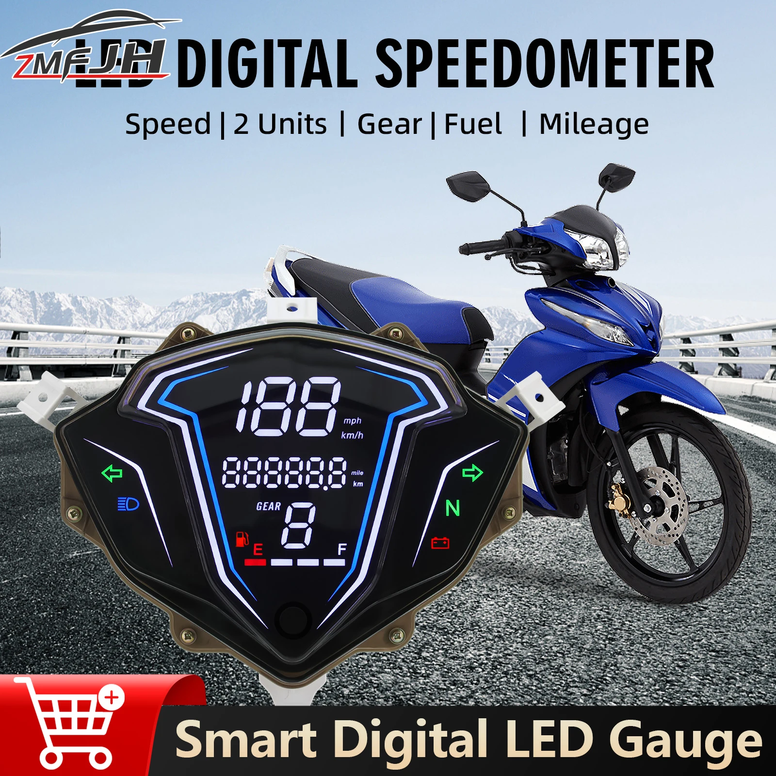 Motorcycle Digital Odometer KMH MPH Speed Meter Gear Voltage Dashboard With Turn Signal For YAMAHA SRL115 FI For LAGENDA 115Z
Motorcycle Digital Odometer KMH MPH Speed Meter Gear Voltage Dashboard With Turn Signal For YAMAHA SRL115 FI For LAGENDA 115Z