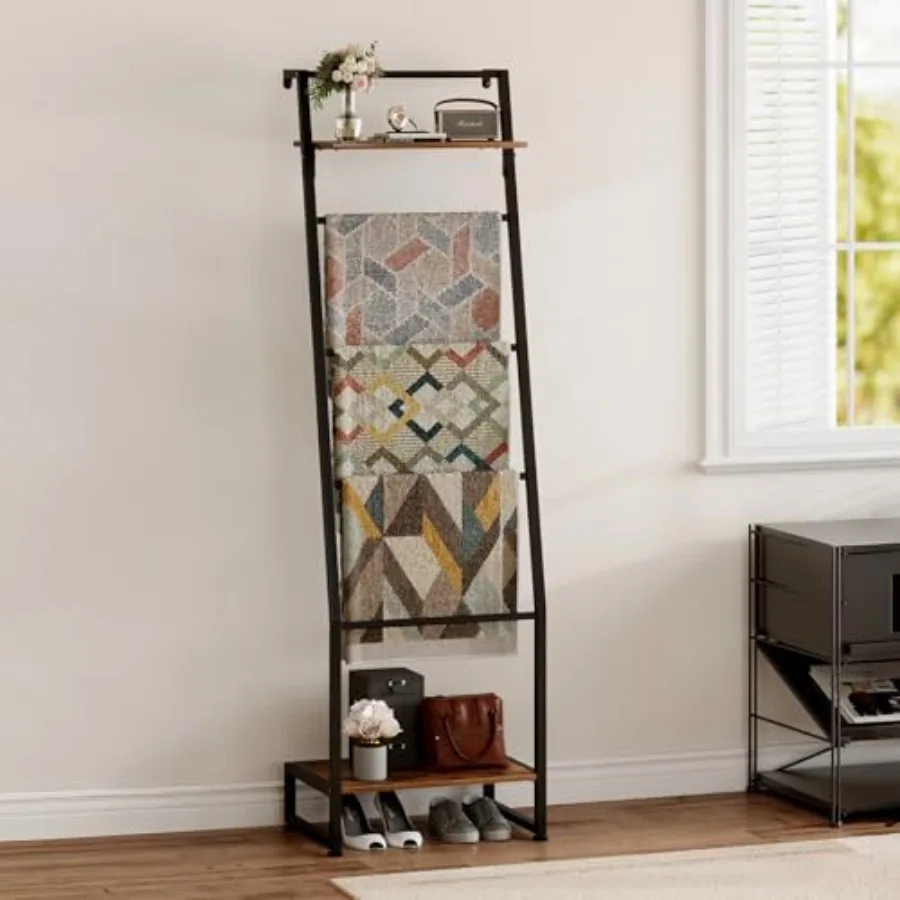 Blanket Ladder with Shelf 6 Layer Wall-Leaning Blanket Rack Farmhouse Blanket Shelf for Storage and Home Decor Freestanding Rac
Blanket Ladder with Shelf 6 Layer Wall-Leaning Blanket Rack Farmhouse Blanket Shelf for Storage and Home Decor Freestanding Rac