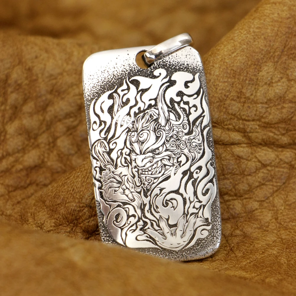 Подвеска из стерлингового серебра 925 пробы с гравировкой Nirvana in Fire Prajna, байкерские ювелирные изделия в стиле панк 9X055
Подвеска из стерлингового серебра 925 пробы с гравировкой Nirvana in Fire Prajna, байкерские ювелирные изделия в стиле панк 9X055