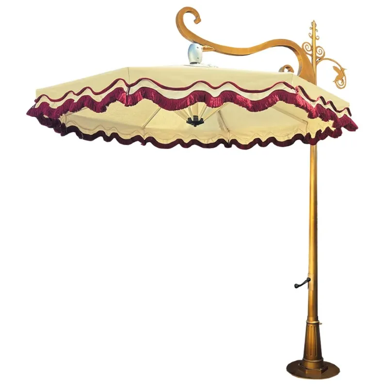 Large heavy duty luxury cantilever umbrella, fringed waterproof shade garden parasol
Large heavy duty luxury cantilever umbrella, fringed waterproof shade garden parasol