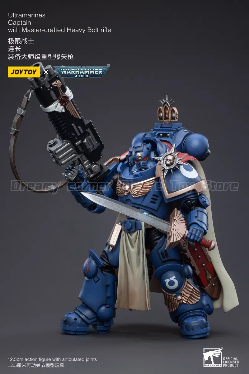 【24 Hours Delivery】JOYTOY Action Figure Warhammer 40K Ultramarines Captain with Master-crafted Heavy Bolt Rifle 1/18
【24 Hours Delivery】JOYTOY Action Figure Warhammer 40K Ultramarines Captain with Master-crafted Heavy Bolt Rifle 1/18