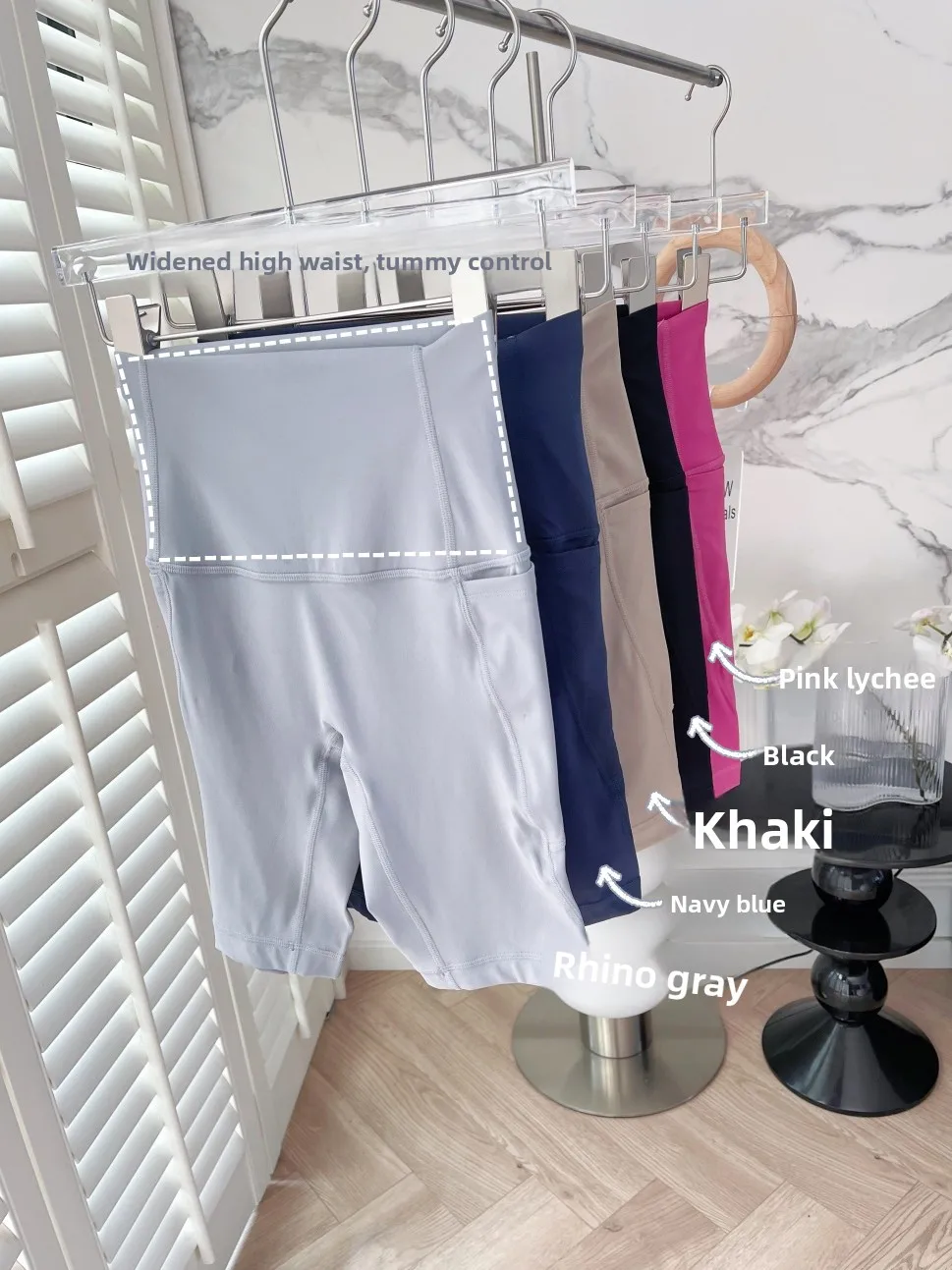 High-Waist Five-ket Cycling Pants Women's High-Elastici Tight-Fit Running Yoga Fitn Pants Nylon Spandex Blend
High-Waist Five-ket Cycling Pants Women's High-Elastici Tight-Fit Running Yoga Fitn Pants Nylon Spandex Blend