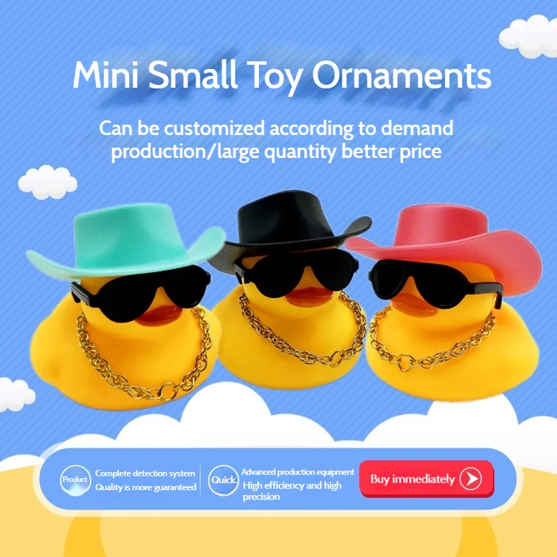 Hot Yellow Duck Ornaments Car Yellow Duck Cowboy Hat Decorations Online Celebrity Milk Tea Shop Creative Ornaments Small Toys.
Hot Yellow Duck Ornaments Car Yellow Duck Cowboy Hat Decorations Online Celebrity Milk Tea Shop Creative Ornaments Small Toys.
