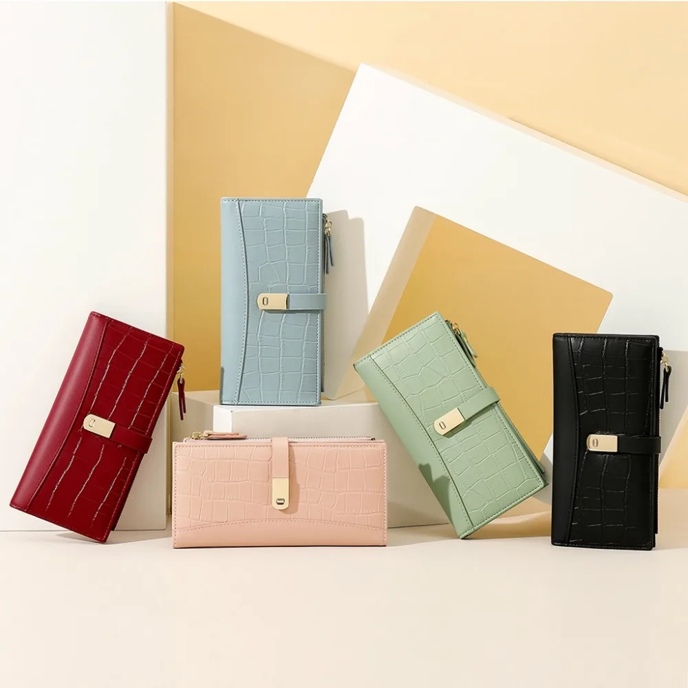 Fashion Portable Long Wallet Women Purse Large Capacity Zipper Wallet Fashion Lady Clutch Bag for women
Fashion Portable Long Wallet Women Purse Large Capacity Zipper Wallet Fashion Lady Clutch Bag for women