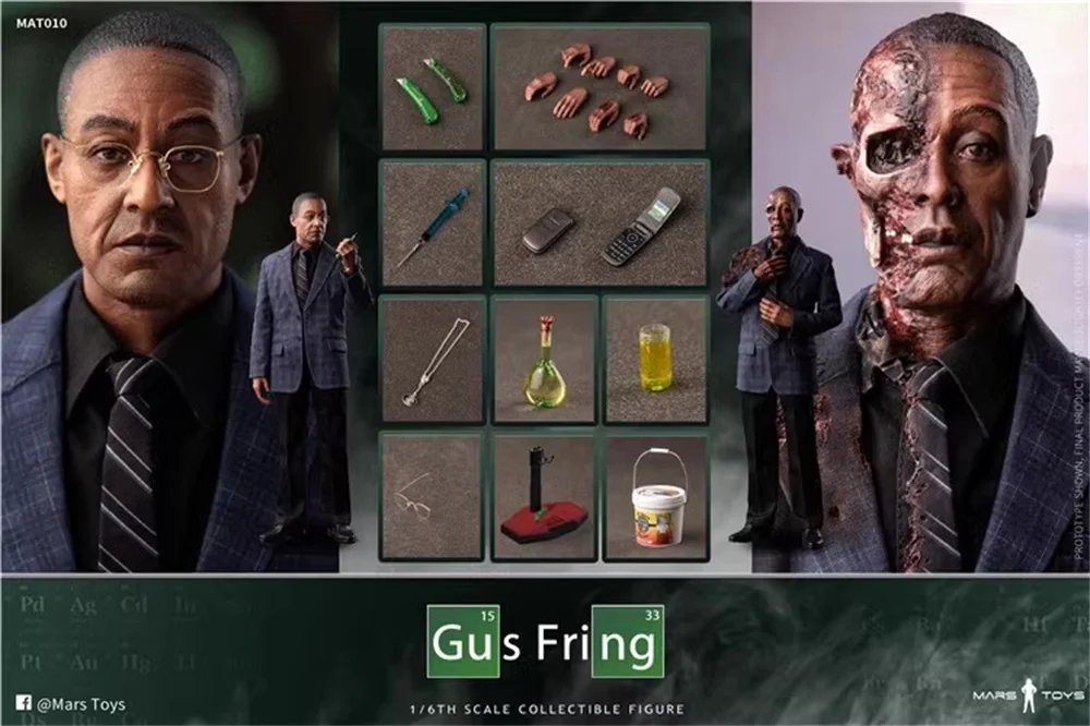 1/6 Mars Toys MAT010 The Breaking Bad Series Fried Chicken Guy with 2 Body Head Full Set Moveable Action Figure Gift For Fans
1/6 Mars Toys MAT010 The Breaking Bad Series Fried Chicken Guy with 2 Body Head Full Set Moveable Action Figure Gift For Fans