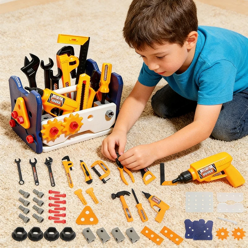 Kids Repair Tool Kit Toys Play House Screw Disassemble Pretend Play Screwdriver Handmade Educational Children Toys for Boys Gift
Kids Repair Tool Kit Toys Play House Screw Disassemble Pretend Play Screwdriver Handmade Educational Children Toys for Boys Gift