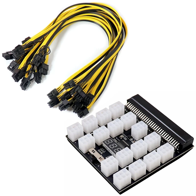 Power Module Breakout Board With 50Cm 6Pin To 6+2 8Pin Power Cable For HP 1200W 750W PSU Video Card
Power Module Breakout Board With 50Cm 6Pin To 6+2 8Pin Power Cable For HP 1200W 750W PSU Video Card