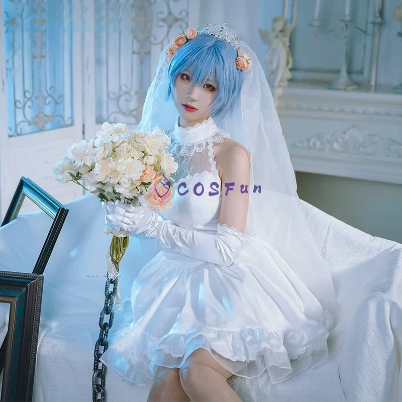 EVA Ayanami Rei Косплей Костюм Цветок Свадьба Ролевые Игры Женщины Девушки Элегантный Костюм Для Хэллоуина Полный Комплект COSFun
EVA Ayanami Rei Косплей Костюм Цветок Свадьба Ролевые Игры Женщины Девушки Элегантный Костюм Для Хэллоуина Полный Комплект COSFun