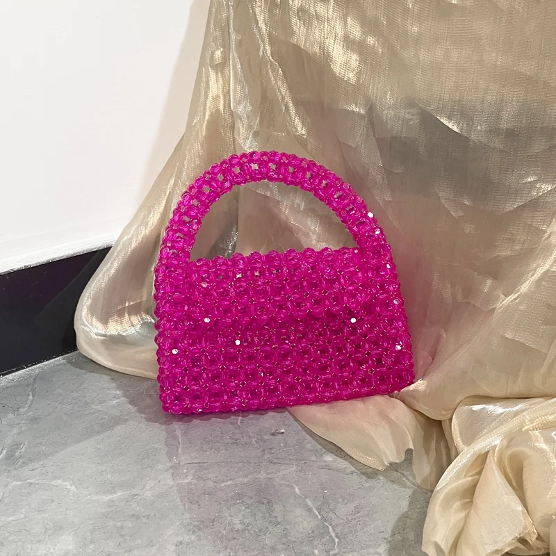 Customized Bead Bag Top-handle Purses and Handbags Unique Design Ladies Party Bag Green Hand-woven Celebrity Handbags
Customized Bead Bag Top-handle Purses and Handbags Unique Design Ladies Party Bag Green Hand-woven Celebrity Handbags