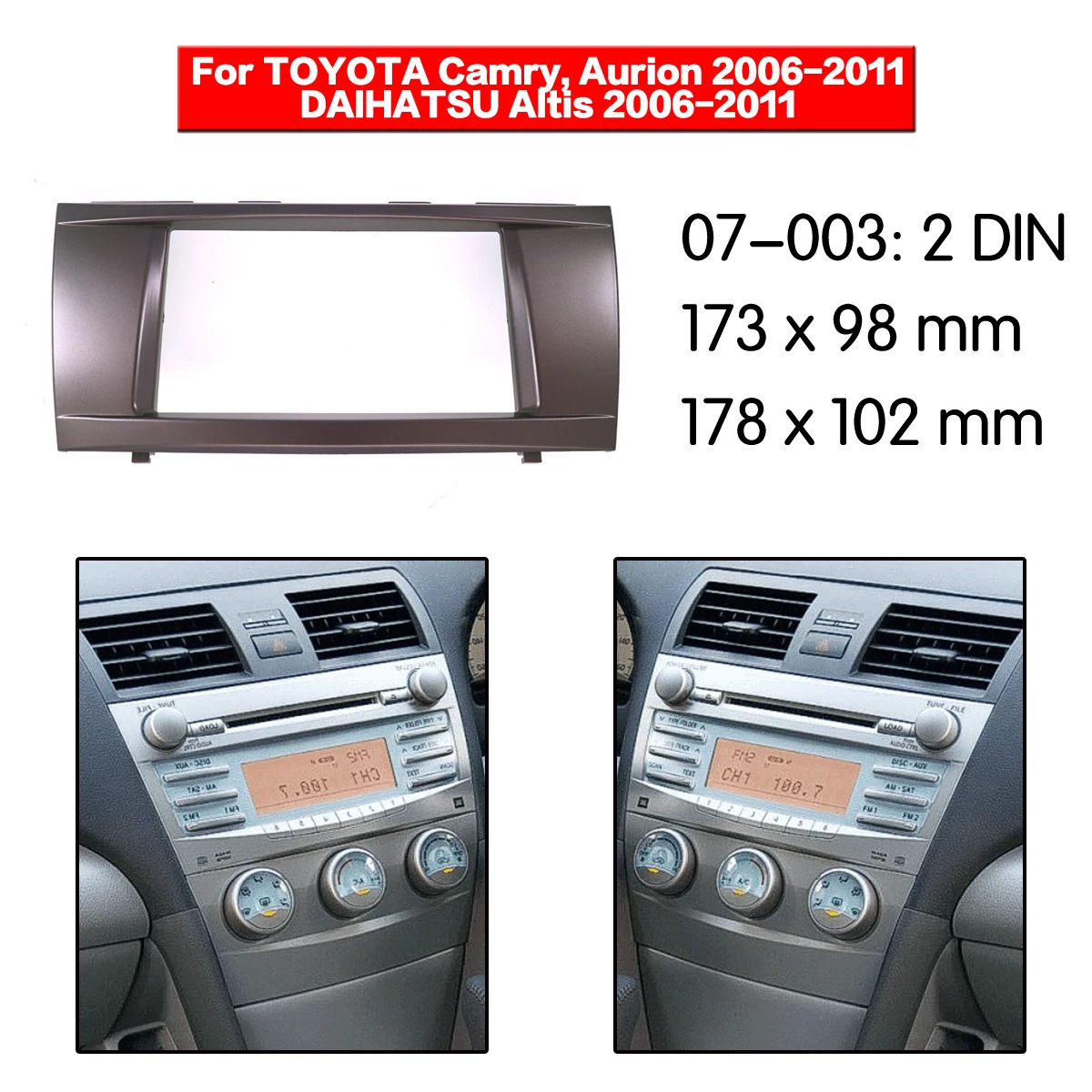 Для Toyota Camry/ Auion 06-11/DAIHATSU ALtis 06-11 автомобильные аксессуары панели передней панели стерео монтажный комплект отделка центральной консоли
Для Toyota Camry/ Auion 06-11/DAIHATSU ALtis 06-11 автомобильные аксессуары панели передней панели стерео монтажный комплект отделка центральной консоли