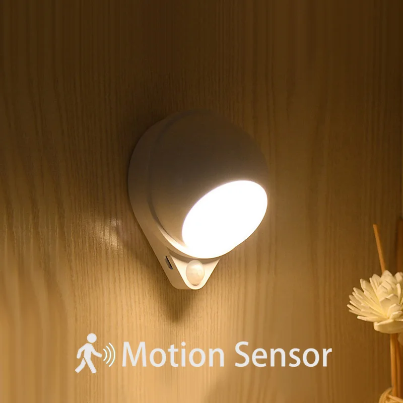 Motion Sensor Light Wall Lamp Magnetic USB Rechargeable LED Night Light Bedside Lamp for Cabinet Stair Corridor Bedroom Closet
Motion Sensor Light Wall Lamp Magnetic USB Rechargeable LED Night Light Bedside Lamp for Cabinet Stair Corridor Bedroom Closet