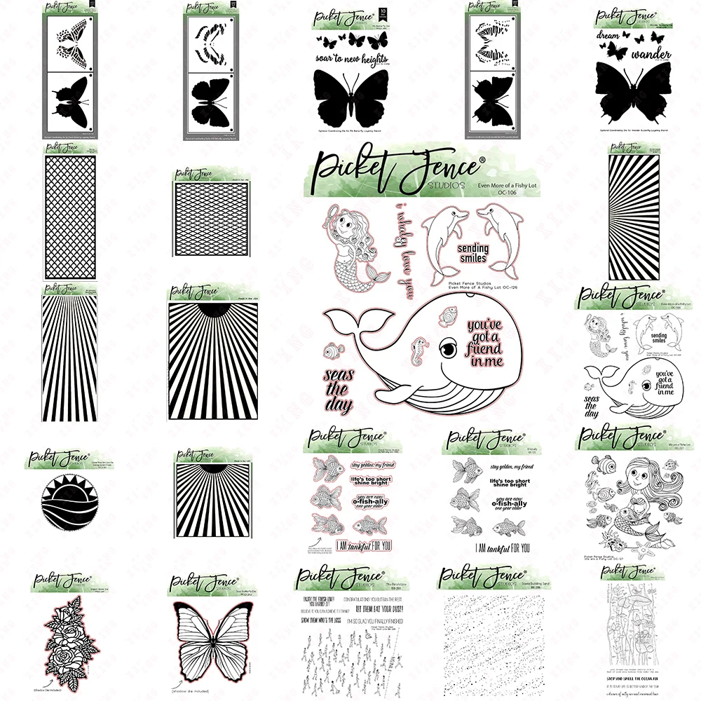 New Butterfly Sea Scales Stencil Rays Ocean View Roses Die Line Sand Where Mermaids Live Fish Diy Craft Deco Embossing Stamp Set
New Butterfly Sea Scales Stencil Rays Ocean View Roses Die Line Sand Where Mermaids Live Fish Diy Craft Deco Embossing Stamp Set