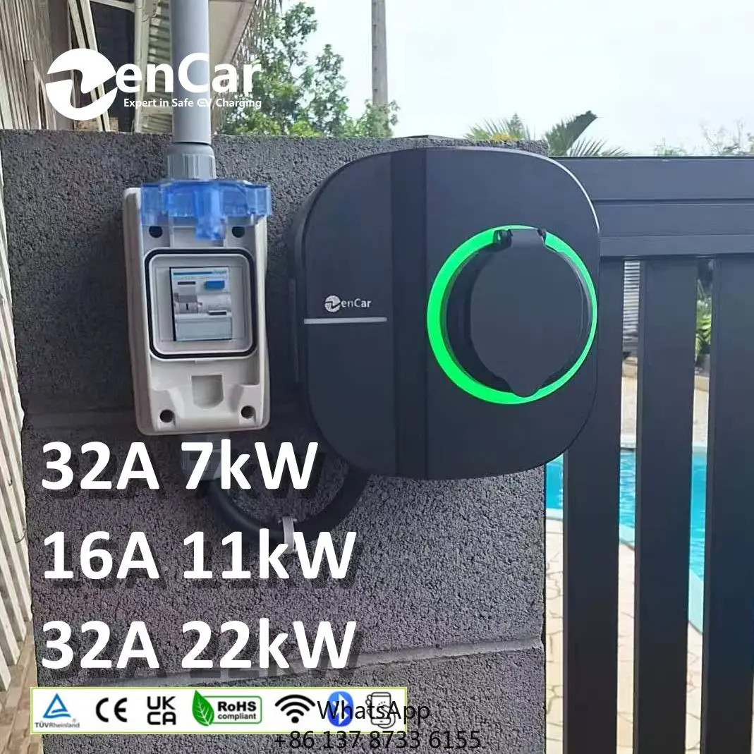 Smart 16A 32A Wallbox 7kW 11kW 22kw EV Charger Station For Electric Vehicles WiFi APP RFID With Type 2 Shutter Socket Untethered
Smart 16A 32A Wallbox 7kW 11kW 22kw EV Charger Station For Electric Vehicles WiFi APP RFID With Type 2 Shutter Socket Untethered