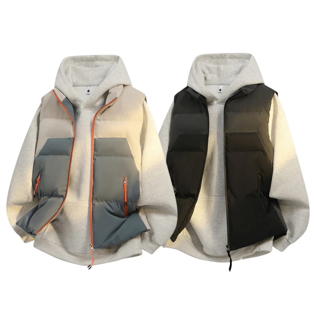 Мужская куртка-пуховик, осенне-зимняя модная лоскутная теплая куртка, повседневное утепленное пальто, мужская пуховая хлопковая куртка без рукавов на молнии
Мужская куртка-пуховик, осенне-зимняя модная лоскутная теплая куртка, повседневное утепленное пальто, мужская пуховая хлопковая куртка без рукавов на молнии