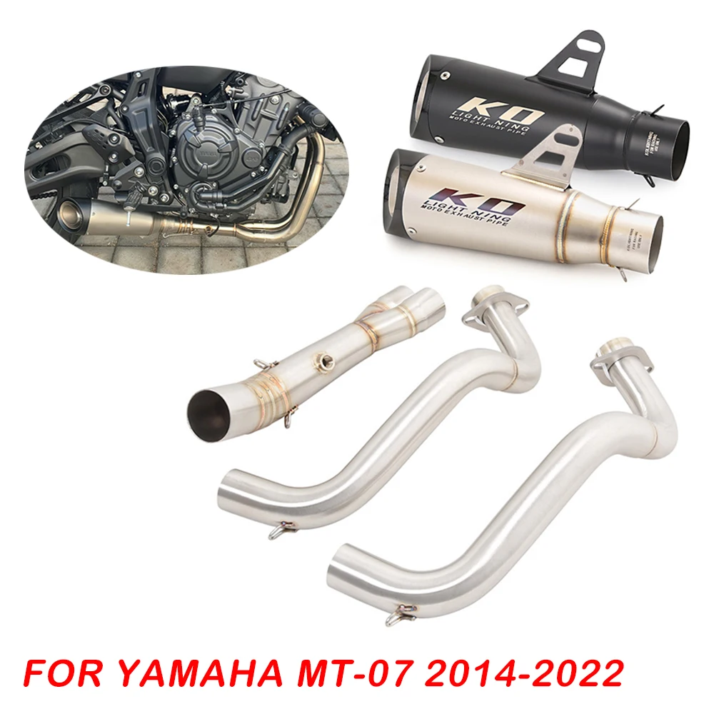 Slip On Exhaust System For Yamaha MT07 Until 2022 Motorcycle Escape Muffler Header Pipe Without DB Killer Stainless Steel
Slip On Exhaust System For Yamaha MT07 Until 2022 Motorcycle Escape Muffler Header Pipe Without DB Killer Stainless Steel