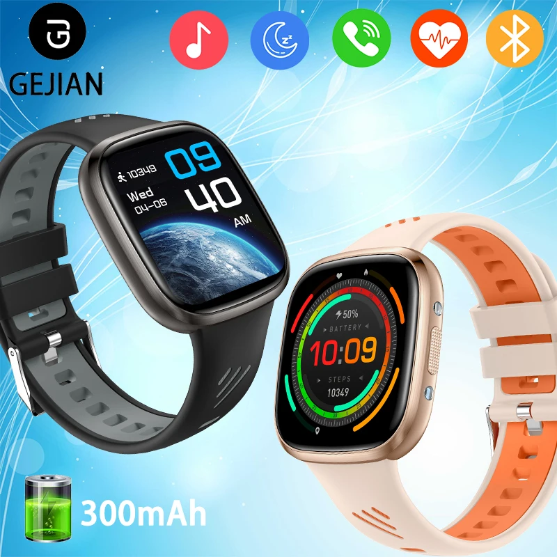 GEJIAN, новые умные часы 2025 года, 5,0, Bluetooth-вызов, 1,72-дюймовый мониторинг сердечного ритма, несколько спортивных режимов, универсальные часы для Android IOS
GEJIAN, новые умные часы 2025 года, 5,0, Bluetooth-вызов, 1,72-дюймовый мониторинг сердечного ритма, несколько спортивных режимов, универсальные часы для Android IOS
