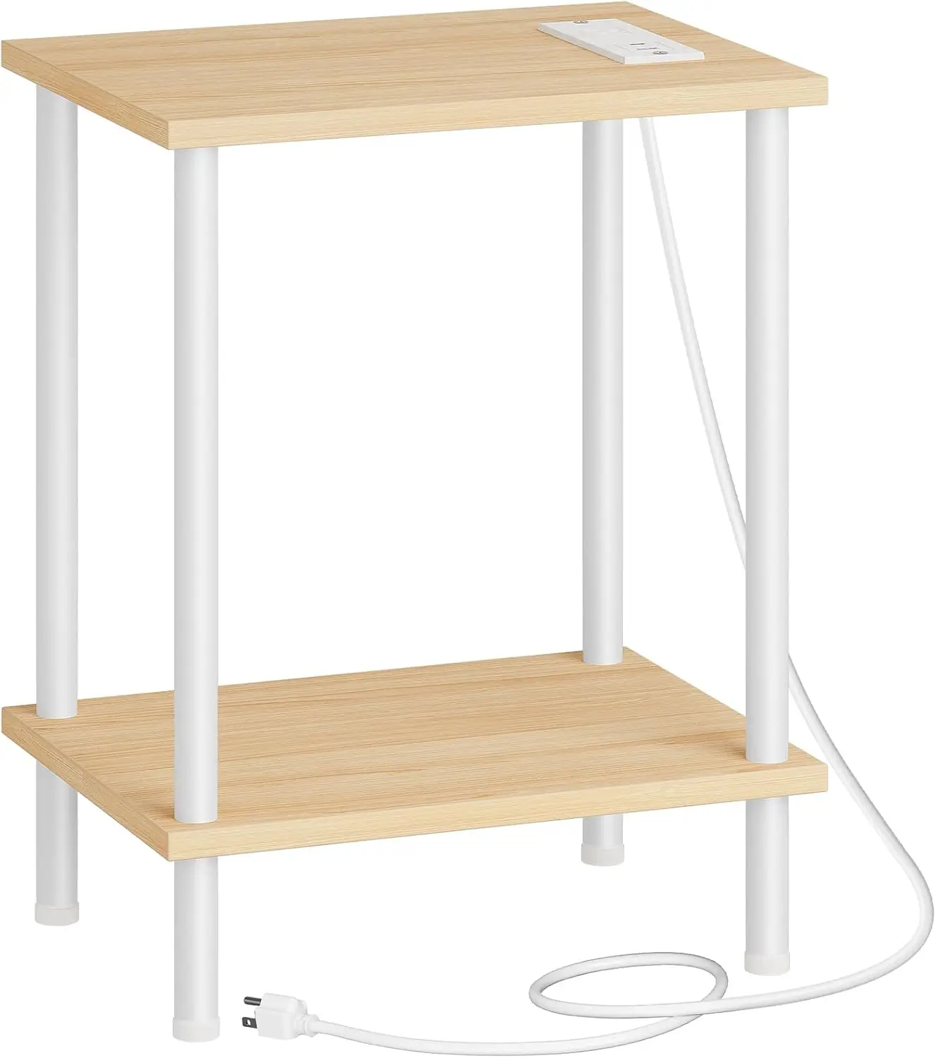 Side Table with Charging Station, End Table with USB Port and Outlet, Nightstand with 2-Layer Storage Shelves for Small Space
Side Table with Charging Station, End Table with USB Port and Outlet, Nightstand with 2-Layer Storage Shelves for Small Space