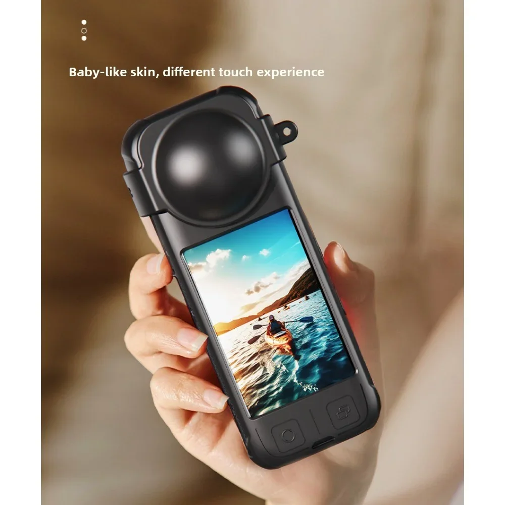 For Insta360 X4 - Silicone Case With Anti - Shock Design And Lens Protector Accessory Set 
For Insta360 X4 - Silicone Case With Anti - Shock Design And Lens Protector Accessory Set