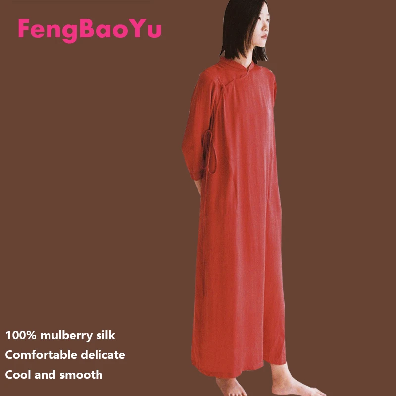 Original Design Women's Mulberry Silk Dress Holiday Casual Chinese Style Silk Satin Cheongsam Dress Temperament Retro Elegant
Original Design Women's Mulberry Silk Dress Holiday Casual Chinese Style Silk Satin Cheongsam Dress Temperament Retro Elegant