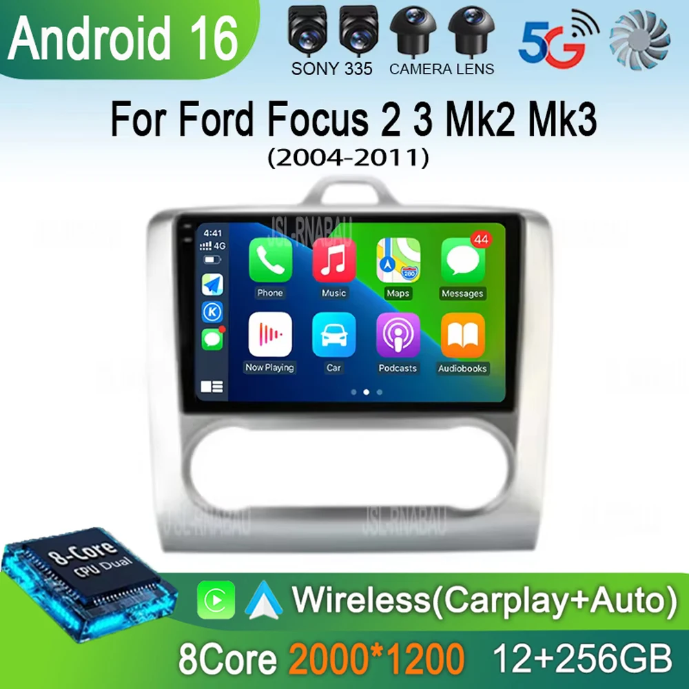 Carplay Car Radio Android 16 For Ford Focus 2 3 Mk2 Mk3 2004 2005-2011 Auto 4G Multimedia GPS 2 Din Autoradio Player Navigation
Carplay Car Radio Android 16 For Ford Focus 2 3 Mk2 Mk3 2004 2005-2011 Auto 4G Multimedia GPS 2 Din Autoradio Player Navigation