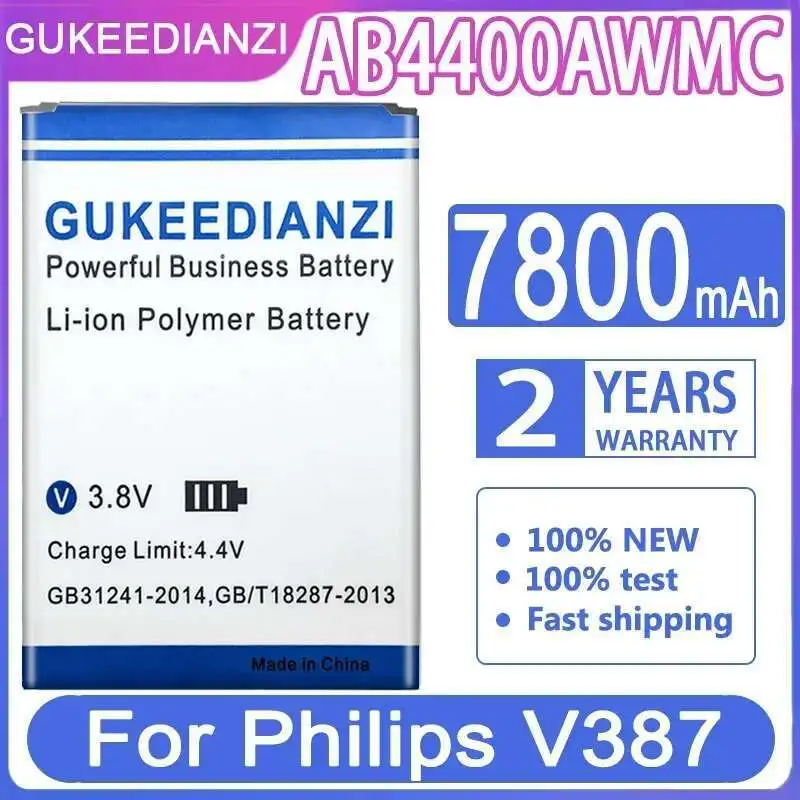 High-Capacity Mobile Phone Battery For Philips V387 AB4400AWMC Long Lasting 7800Mah
High-Capacity Mobile Phone Battery For Philips V387 AB4400AWMC Long Lasting 7800Mah