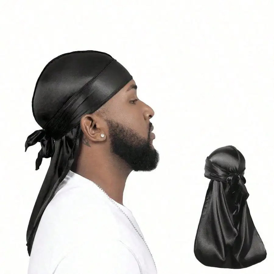 1pc Men's Silk Durag, With Elastic Band - Solid Color Fashion Headband, Suitable For Casual, Comfortable, Sports And Outdoor Activities. Breathable And Soft, Unisex, Pirate Style Durag, Pirate Hat, Pirate Costume.
1pc Men's Silk Durag, With Elastic Band - Solid Color Fashion Headband, Suitable For Casual, Comfortable, Sports And Outdoor Activities. Breathable And Soft, Unisex, Pirate Style Durag, Pirate Hat, Pirate Costume.