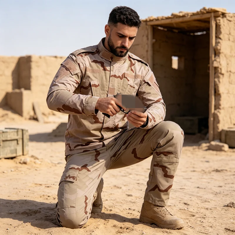 Military Style Camo Clothes Breathable Training Uniform Suit Waterproof Windproof Outdoor CS Shooting Hunting Trekking Tactical
Military Style Camo Clothes Breathable Training Uniform Suit Waterproof Windproof Outdoor CS Shooting Hunting Trekking Tactical
