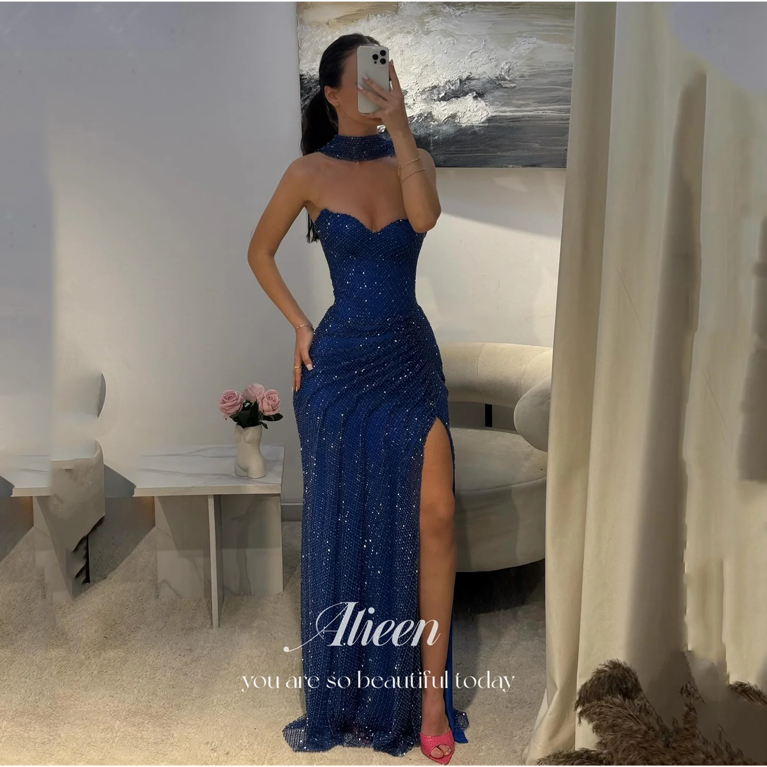 Aileen Women's Prom Dress 2025 Dark Blue Luxury Evening Dresses 2025 Woman Vestidos De Festa Elegant Party Dresses Off-shoulder
Aileen Women's Prom Dress 2025 Dark Blue Luxury Evening Dresses 2025 Woman Vestidos De Festa Elegant Party Dresses Off-shoulder