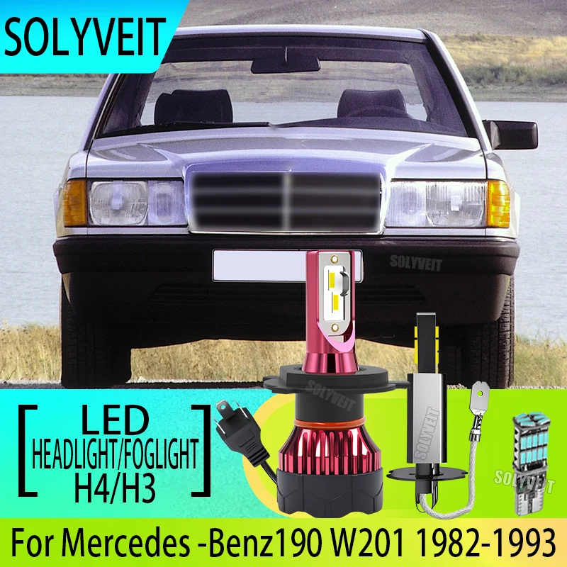 2/4pcs H4 H3 LED Headlamp Foglamp Car Light Bulb Kit FOR Mercedes -Benz190 W201 1982 1983 1984 1985 1986 1987 1988 1989-1993
2/4pcs H4 H3 LED Headlamp Foglamp Car Light Bulb Kit FOR Mercedes -Benz190 W201 1982 1983 1984 1985 1986 1987 1988 1989-1993