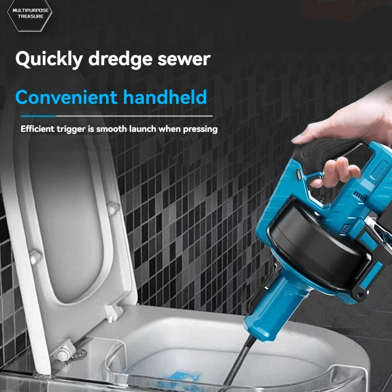 Homeuse Drain Cleaner Machine Electric Sewer Snake Auger with 7m Steel Cable
Homeuse Drain Cleaner Machine Electric Sewer Snake Auger with 7m Steel Cable