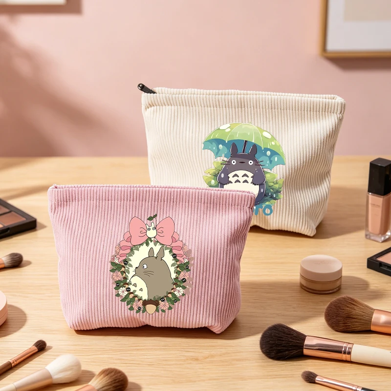 My Neighbor Totoro Corduroy Makeup Pouch for Women Anime Cartoon Printed Cosmetic Bag Students Portable Fashion Washing Bags
My Neighbor Totoro Corduroy Makeup Pouch for Women Anime Cartoon Printed Cosmetic Bag Students Portable Fashion Washing Bags