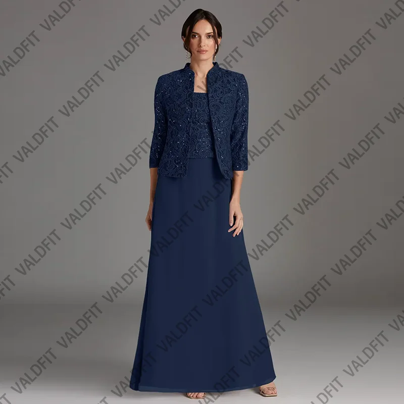 Customized Long Navy Blue Mother of the Bride Dresses 2025 with Jacket for Weddings Guest Dress Vestido Madre Del Novia
Customized Long Navy Blue Mother of the Bride Dresses 2025 with Jacket for Weddings Guest Dress Vestido Madre Del Novia
