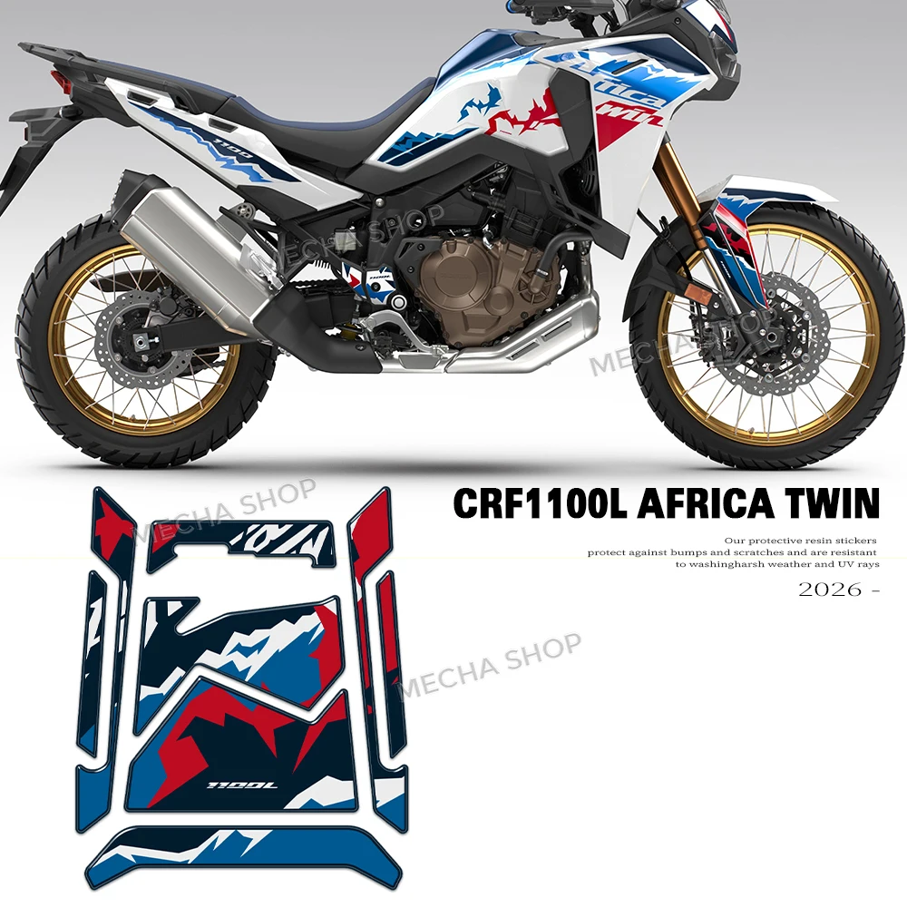 For Africa Twin 1100L 2026 3D Gel Resin Tank Protection Stickers Kit
For Africa Twin 1100L 2026 3D Gel Resin Tank Protection Stickers Kit