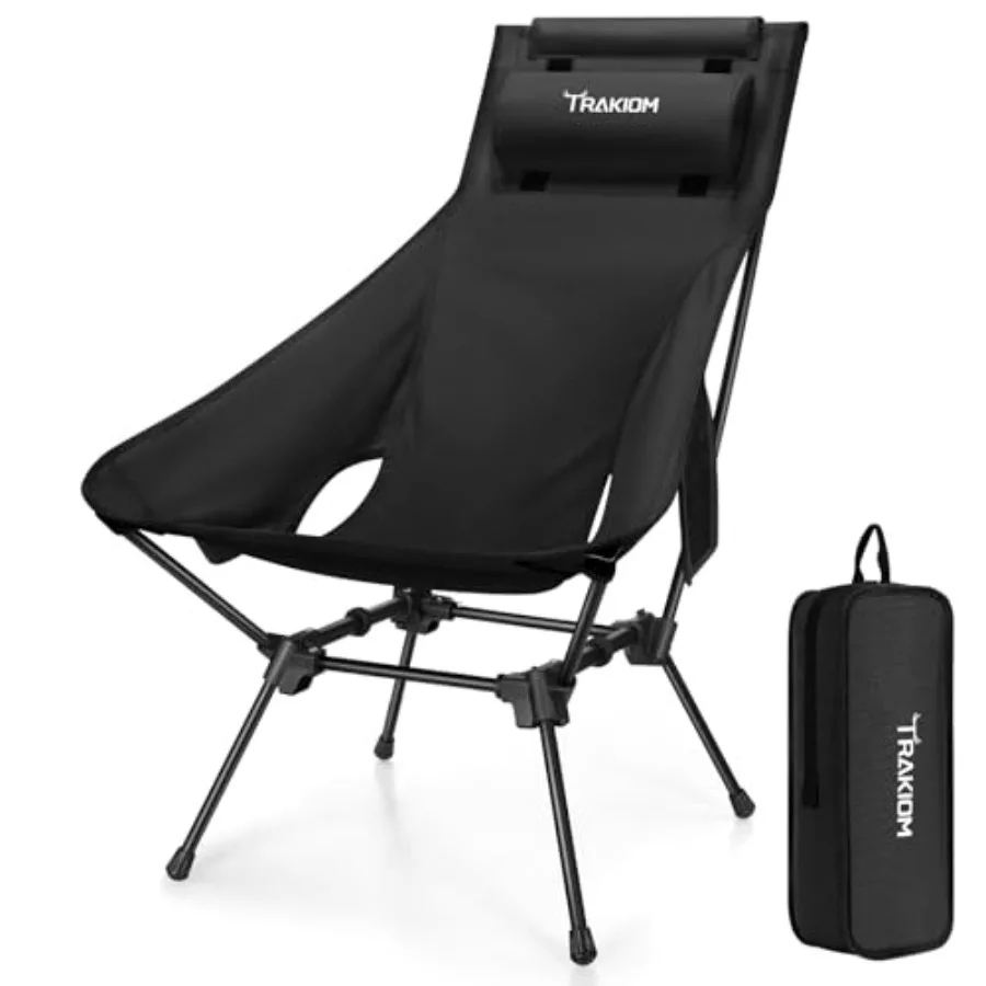 High Back Folding Camping Chair Widened Seat and Lightweight Portable Chair with Stable Design Adjustable Head Support for Beac
High Back Folding Camping Chair Widened Seat and Lightweight Portable Chair with Stable Design Adjustable Head Support for Beac