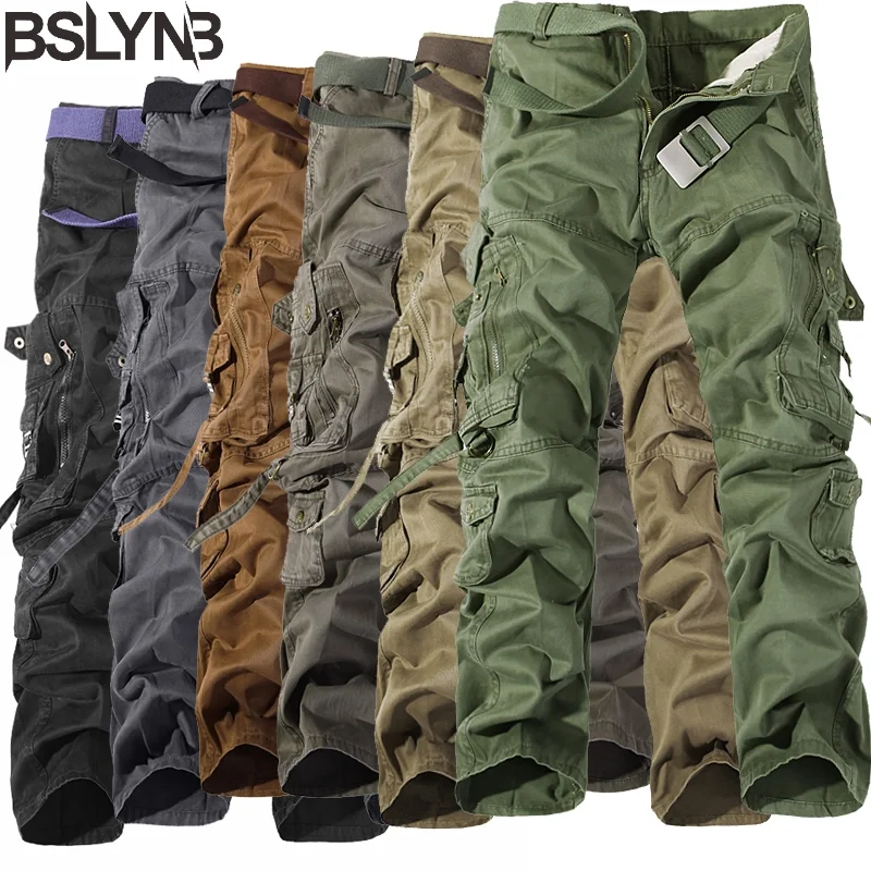Plus Men Casual Cargo Pants Mens Cotton Army Trousers Solid Men's Military Pants Overalls Multi Pockets Long Pants Without Belt
Plus Men Casual Cargo Pants Mens Cotton Army Trousers Solid Men's Military Pants Overalls Multi Pockets Long Pants Without Belt