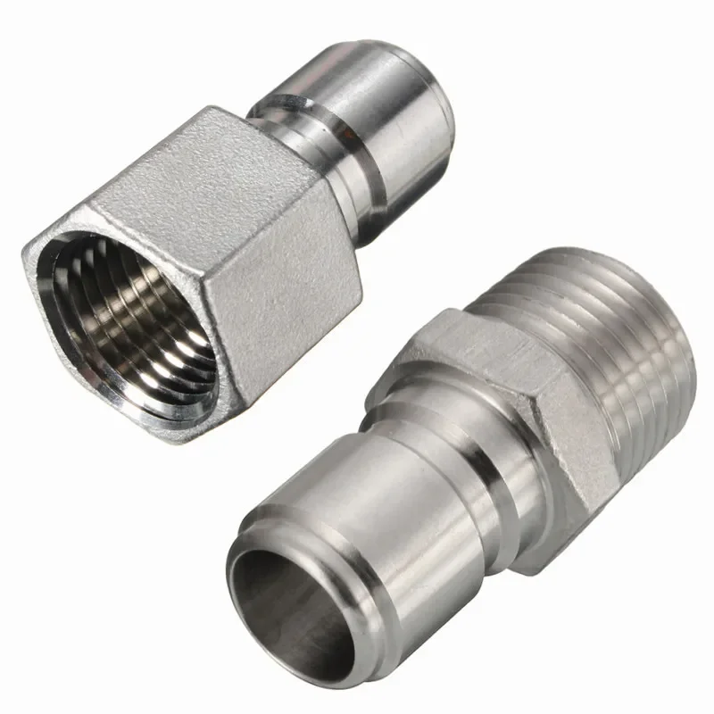 Brand new 304 stainless steel quick disconnect device, self-brewed connector, self-brewed QD1/2 inch F MPT QD1/2 inch MPT
Brand new 304 stainless steel quick disconnect device, self-brewed connector, self-brewed QD1/2 inch F MPT QD1/2 inch MPT