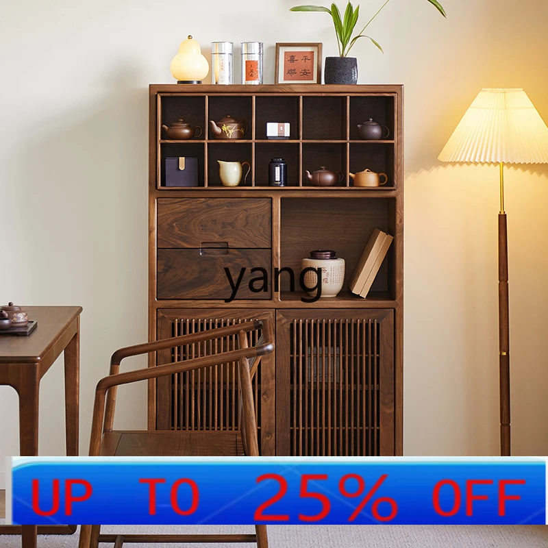 LH black walnut tea side cabinet living room simple storage cabinet solid wood locker
LH black walnut tea side cabinet living room simple storage cabinet solid wood locker