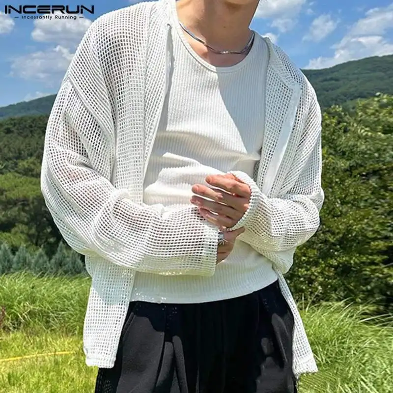 INCERUN Men Shirt Mesh Transparent O-neck Long Sleeve Zipper Men Clothing Streetwear 2024 Fashion Casual Cardigan Shirts S-5XL
INCERUN Men Shirt Mesh Transparent O-neck Long Sleeve Zipper Men Clothing Streetwear 2024 Fashion Casual Cardigan Shirts S-5XL
