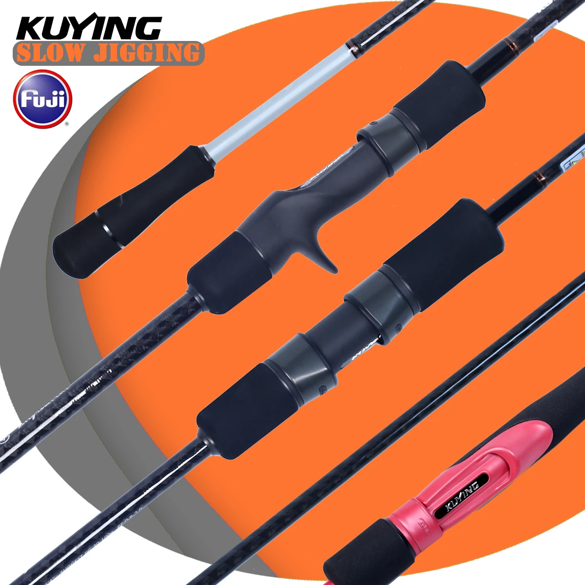 KUYING VITAMIN Carbon Jigging Rod | 6'4" Length, 30-350g Lure Weight | Light Slow Action for Jigging & Bait Fishing | FUJI Parts 
KUYING VITAMIN Carbon Jigging Rod | 6'4" Length, 30-350g Lure Weight | Light Slow Action for Jigging & Bait Fishing | FUJI Parts
