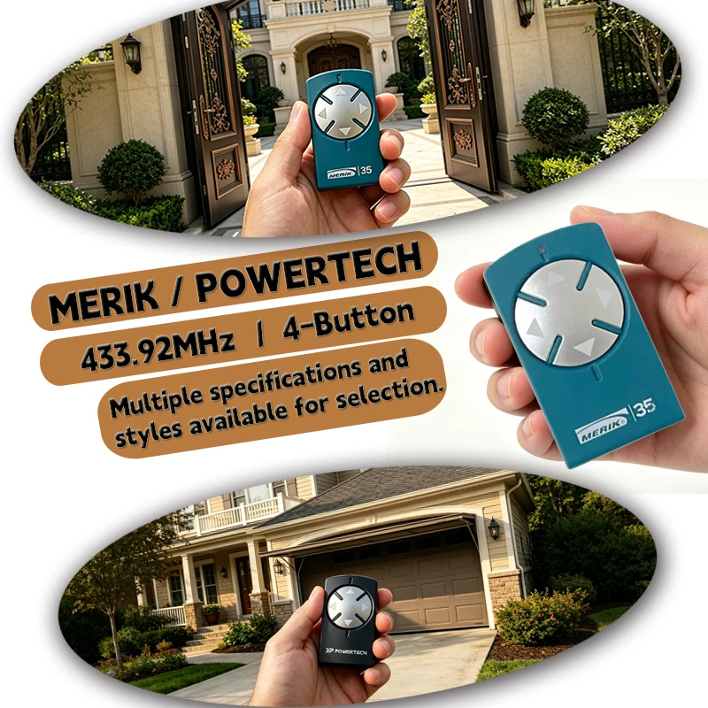 1-10pcs MERIK 893MAX POWERTECH PR2 PR4 PR1 Garage Door Opener Remote Control 433.92MHz Rolling Code
1-10pcs MERIK 893MAX POWERTECH PR2 PR4 PR1 Garage Door Opener Remote Control 433.92MHz Rolling Code