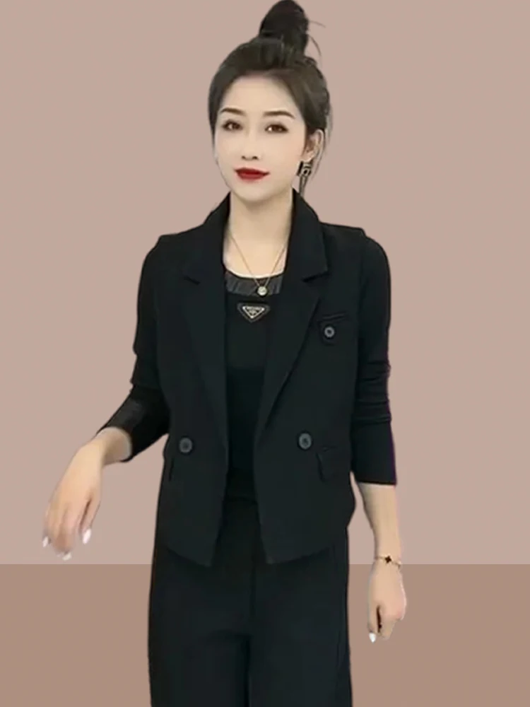 Slim Fit Women's Vest Bla ort Sle Spring Autumn New Faion Outerwear Layering Faionable Busin Lady Jaet
Slim Fit Women's Vest Bla ort Sle Spring Autumn New Faion Outerwear Layering Faionable Busin Lady Jaet
